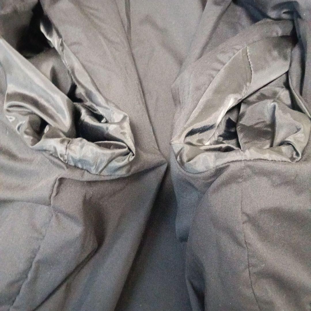 zara フェイクレザー フーディー ジップ ブルゾン L Y2K 黒