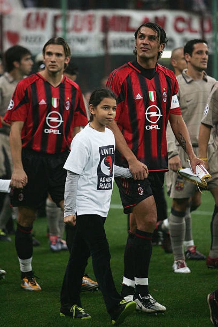 ACミラン選手支給品　長袖XLサイズ マルディーニ実支給/実使用ダブルレイヤー