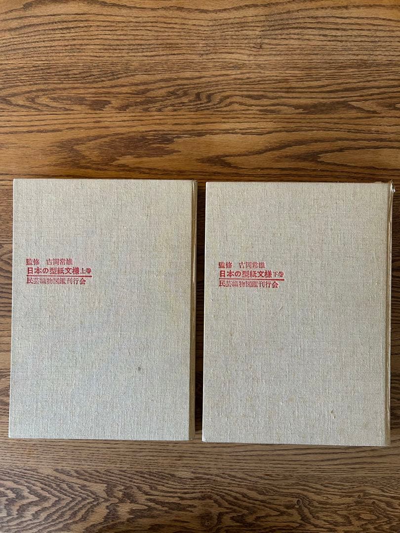 日本の型紙文様　大型本　上巻・下巻セット