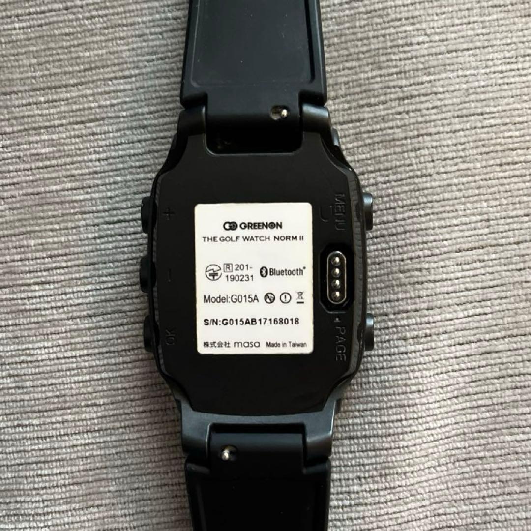 グリーンオン ザ・ゴルフウォッチ ノルム2 （純正USB充電ケーブル付）