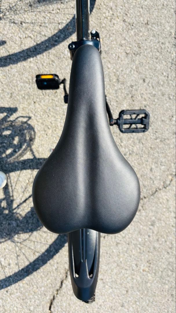 【美品・即乗りOK】24インチ　折りたたみ自転車　6段変速　カゴ・鍵・ライト付き