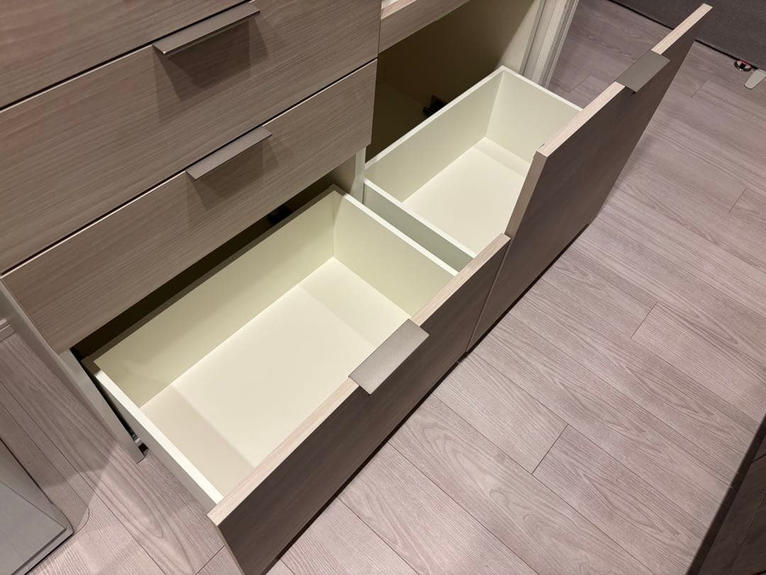 パモウナ カウンター 幅120cm 奥行45cm 高さ94cm シルキーナット