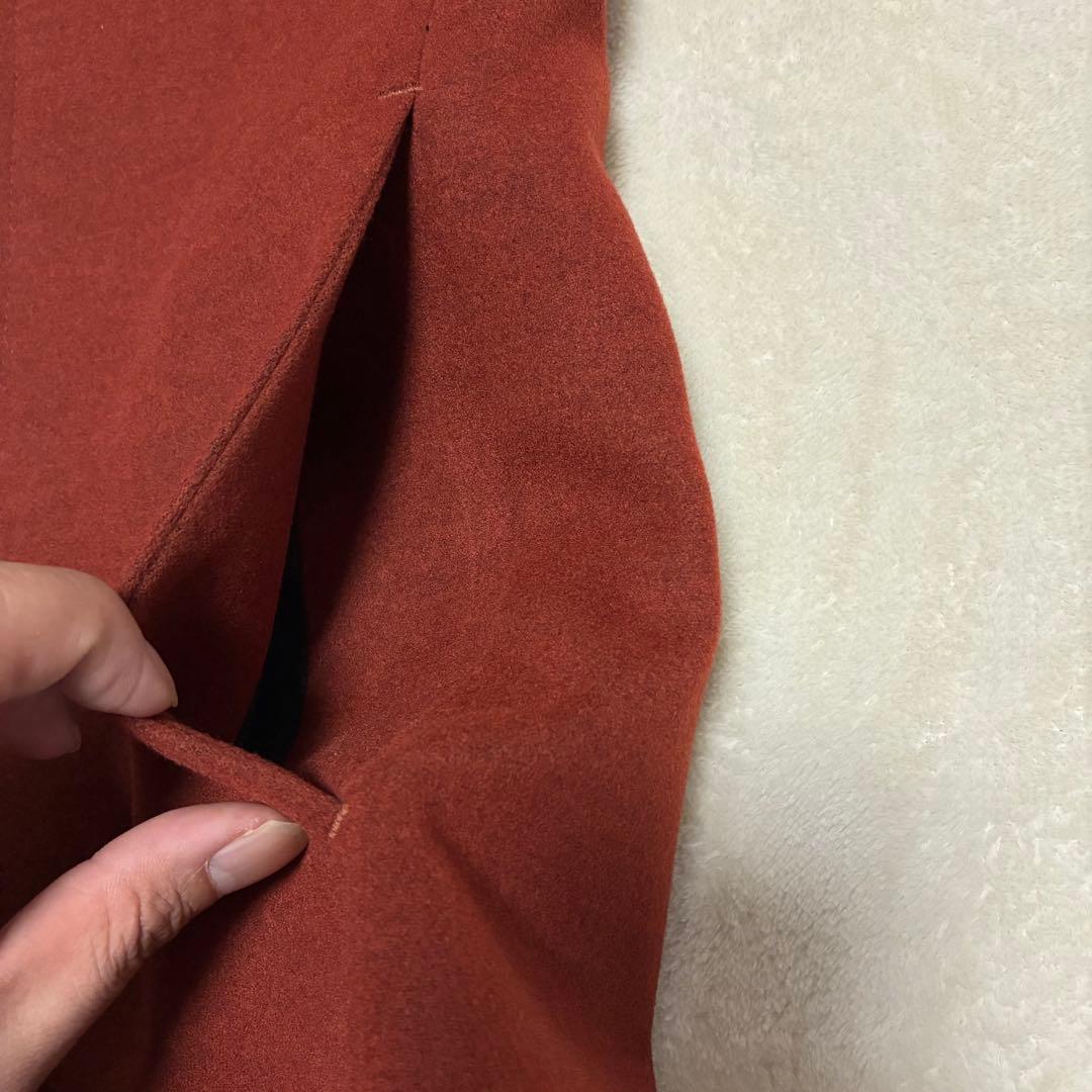 【極美品】OWEN オーウェン スタンドカラーコート テラコッタ 46 M相当