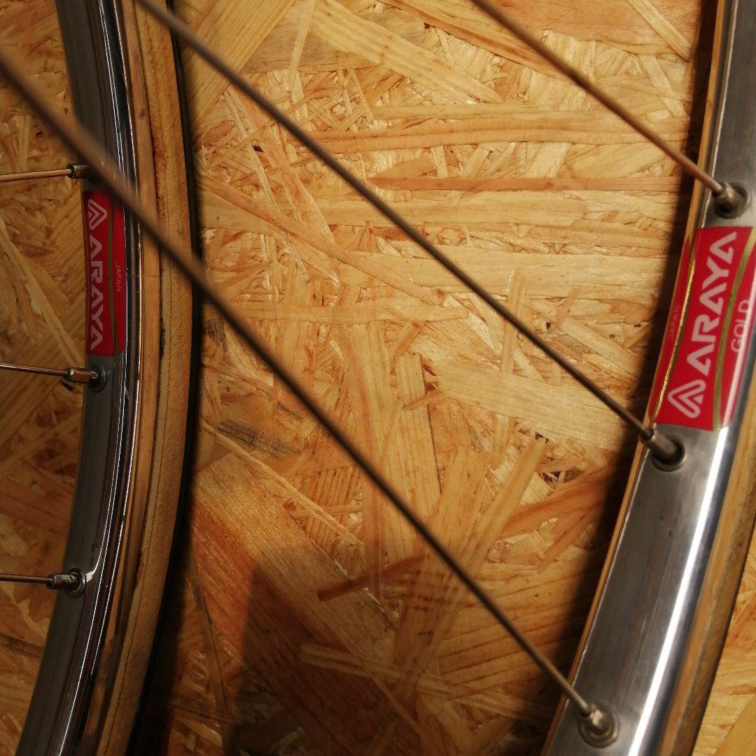 サンツアーハブ　トラックレーサー　NJS認定 前後車輪