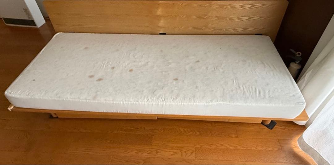 無印良品 【廃盤】ソファベッド 3人掛け ベージュ＋ ベッド下収納ボックス２個