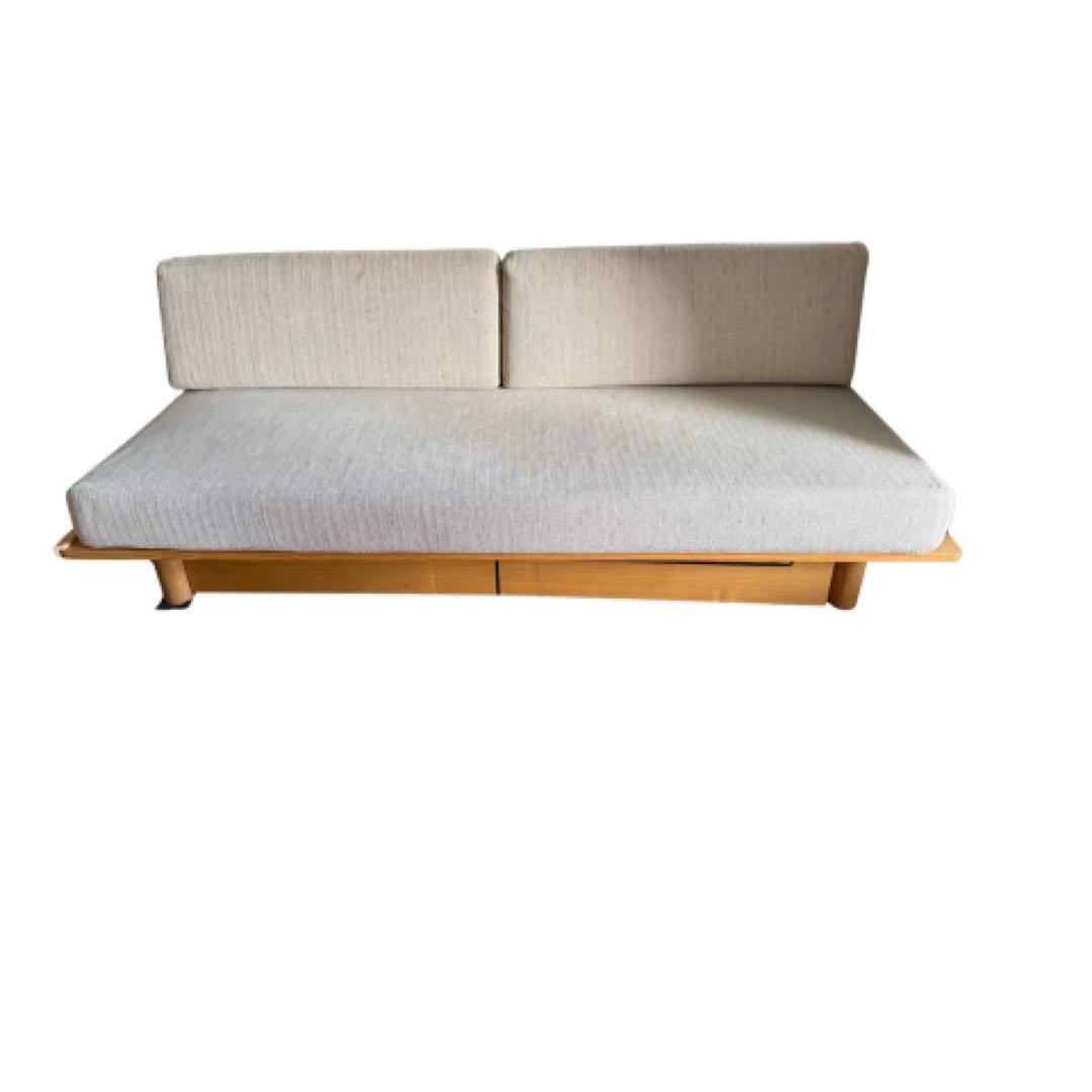 無印良品 【廃盤】ソファベッド 3人掛け ベージュ＋ ベッド下収納ボックス２個