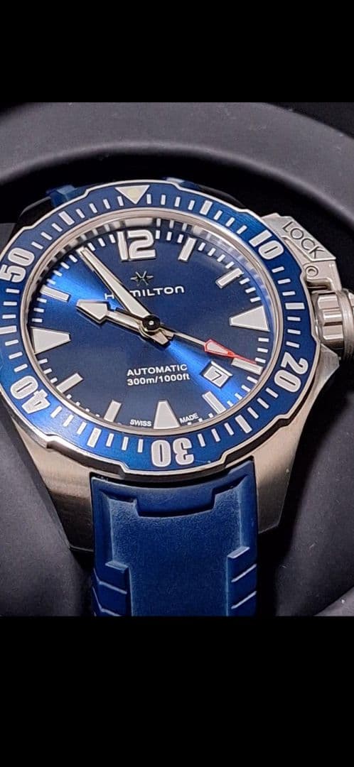 Hamilton H77705345 カーキネイビー オープンウォーター