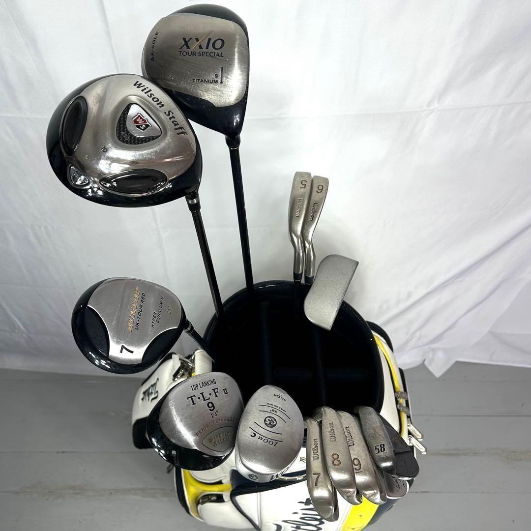 豪華 メンズゴルフクラブ 13本 フルセット ゴルフセット XXIO　ウィルソン