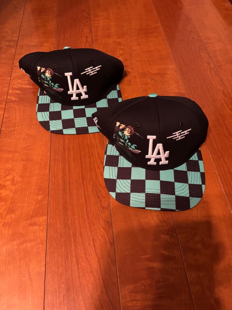 ドジャース　鬼滅の刃　炭治郎　キャップ①