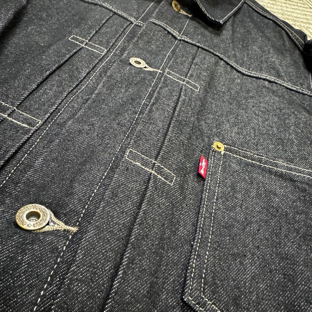 ジャケット・アウター PREMIUM BLACK TYPE I TRUCKER JACKET L