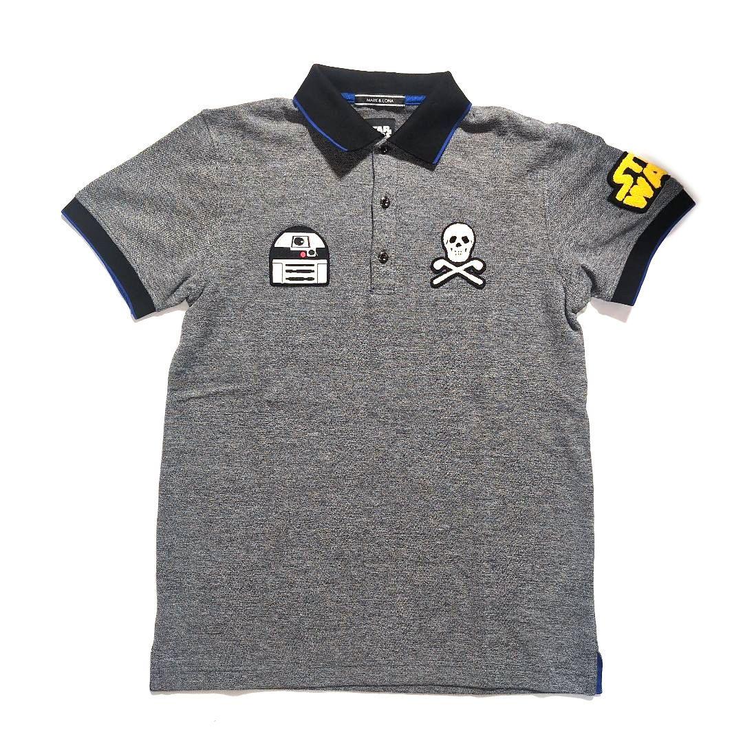 激レア MARK & LONA スターウォーズ スカルワッペン ポロシャツ M