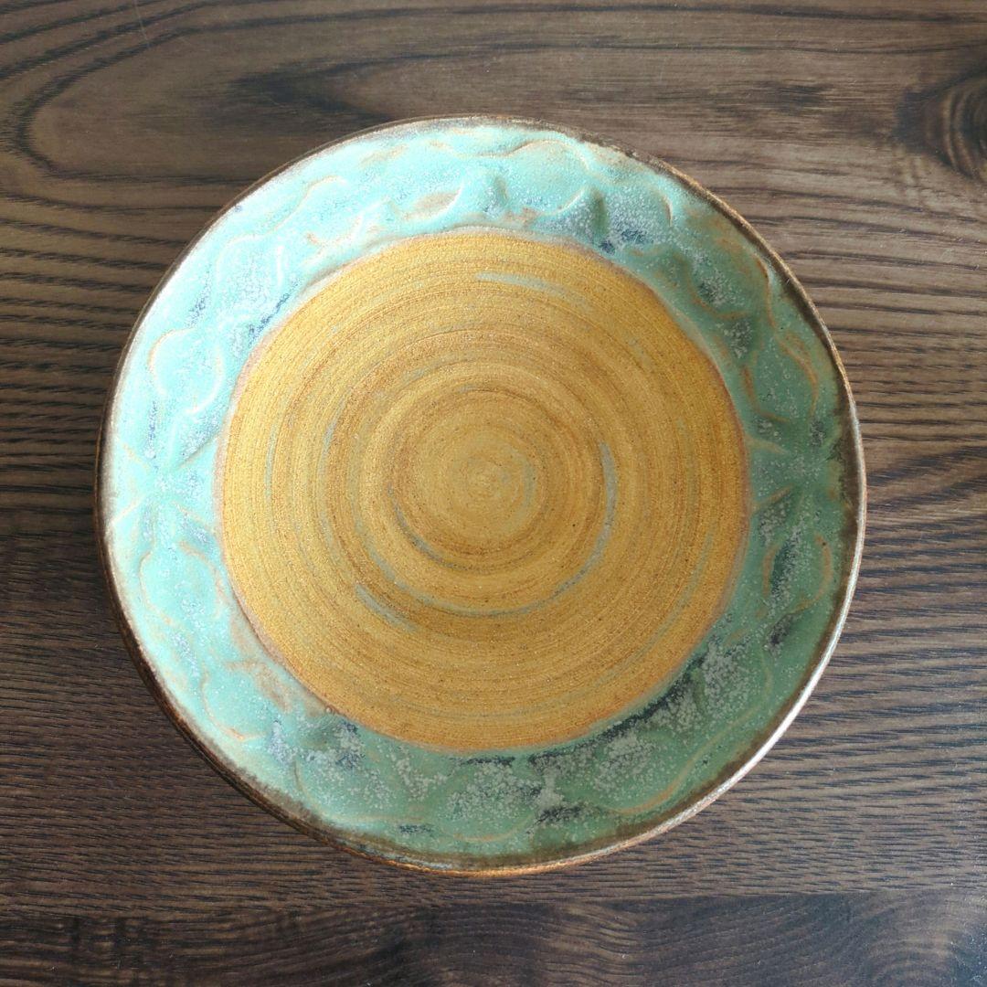 新品未使用 工房いろはさんの小皿とフリーカップ2点set③ やちむん