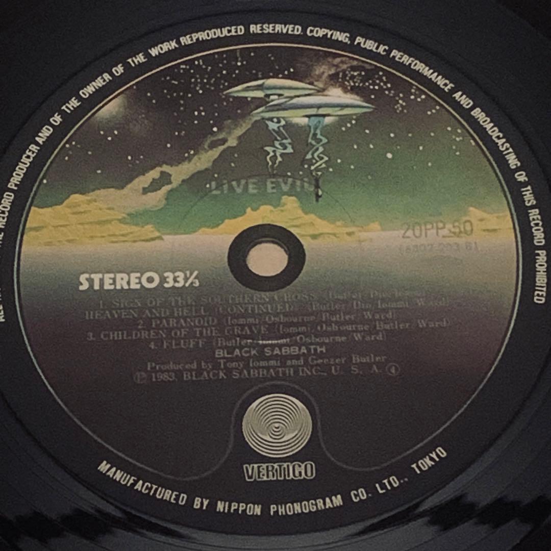 日本盤レコード ブラックサバス『LIVE EVIL』