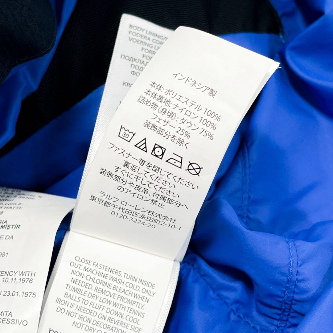 美品 ポロラルフローレン 現行モデル ダウンベスト ビッグポニー ネイビー M