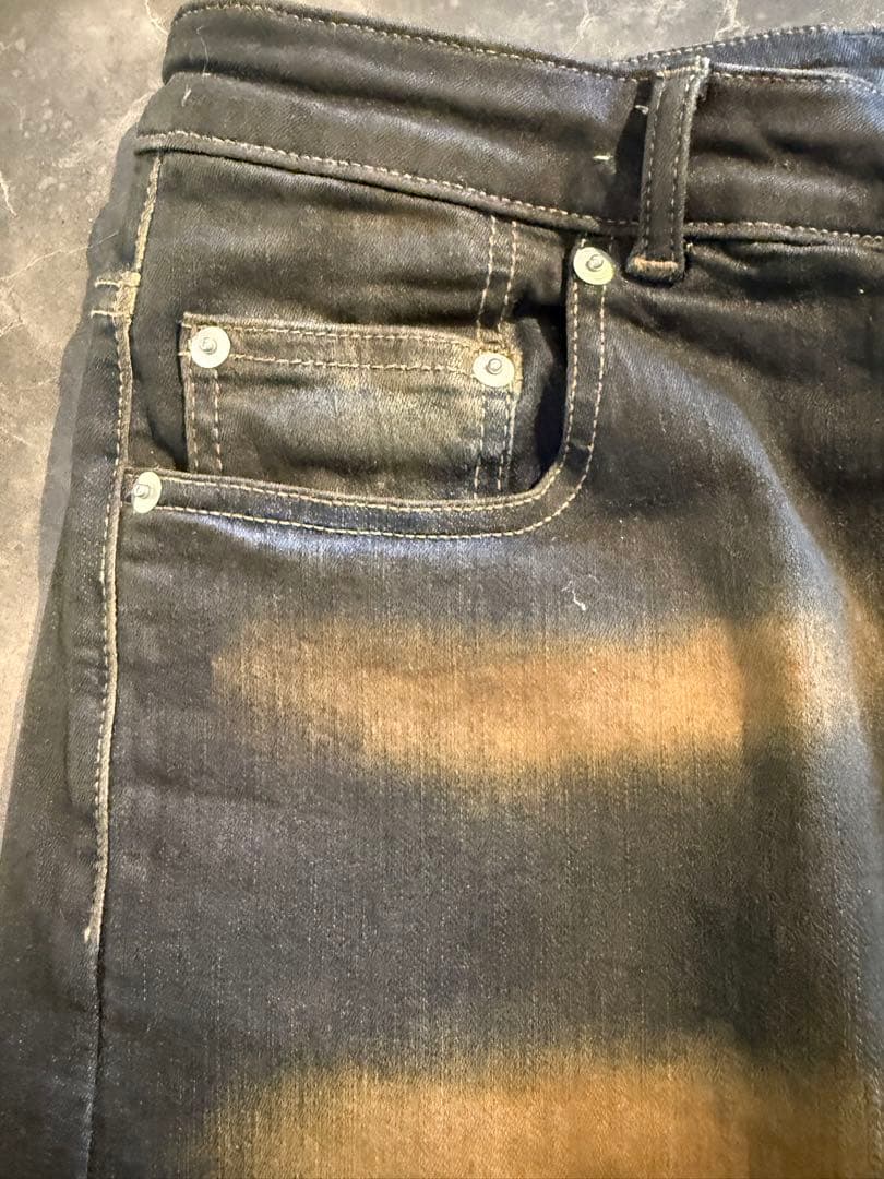 Rick Owensストレッチ スリム デニムパンツMUD 最終値下げ