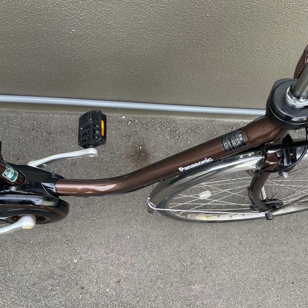 パナソニック電動アシスト自転車ブラウン