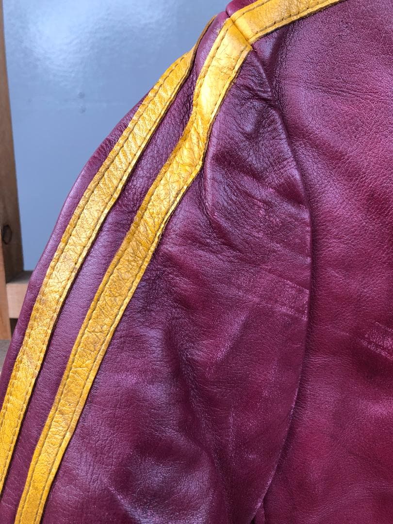 [訳あり]新品 Schott シングルライダースレザージャケット エンジ/M