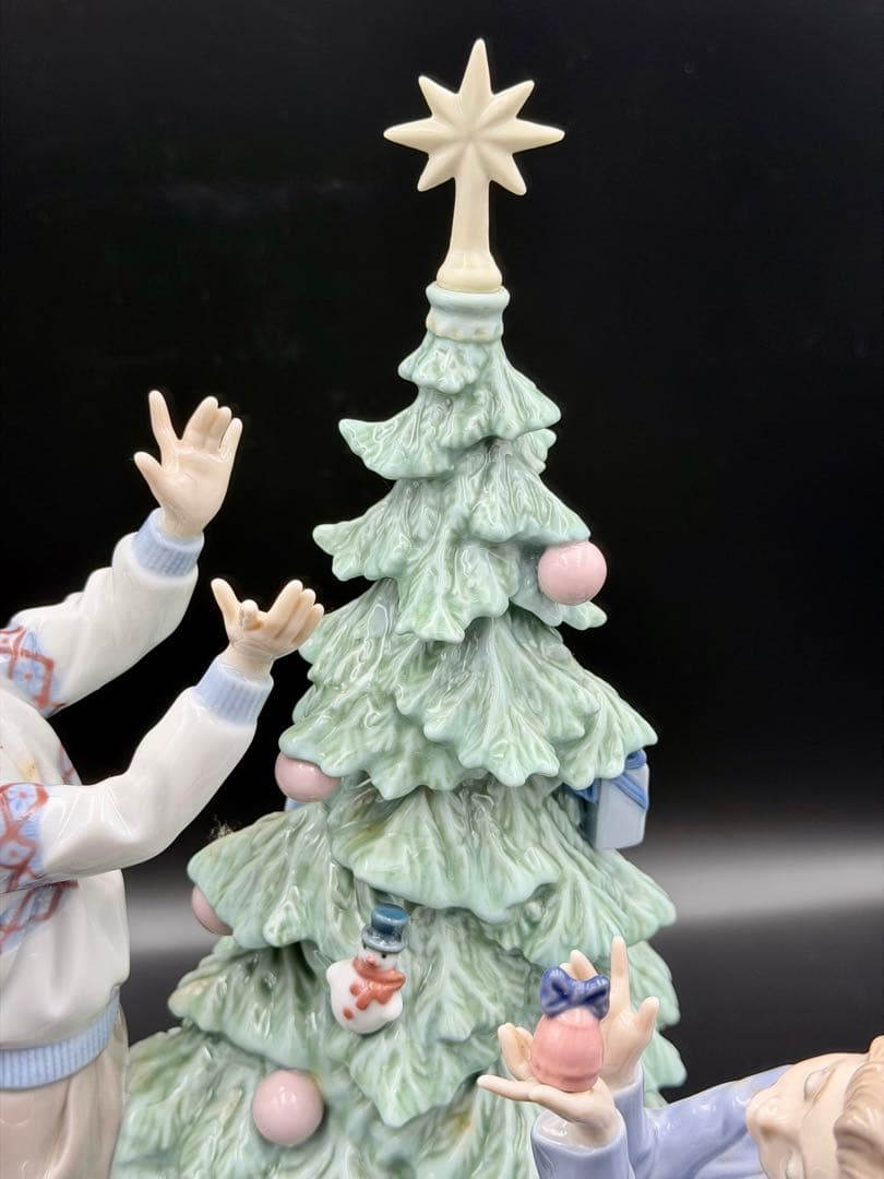 【未使用】リヤドロ 05897 ツリーを飾ろう クリスマスツリー LLADRO