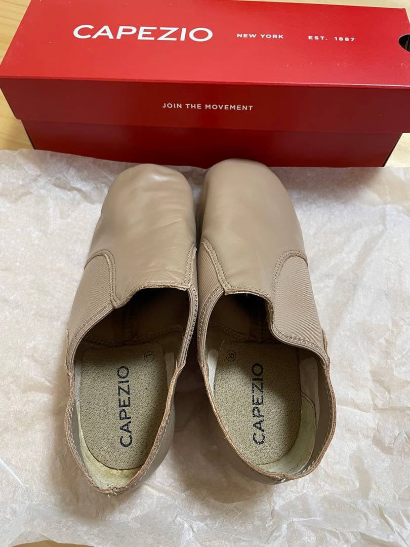 定価8,500円❗️カペジオ 牛革製 ジャズシューズ EJ2 25cm キャラメル