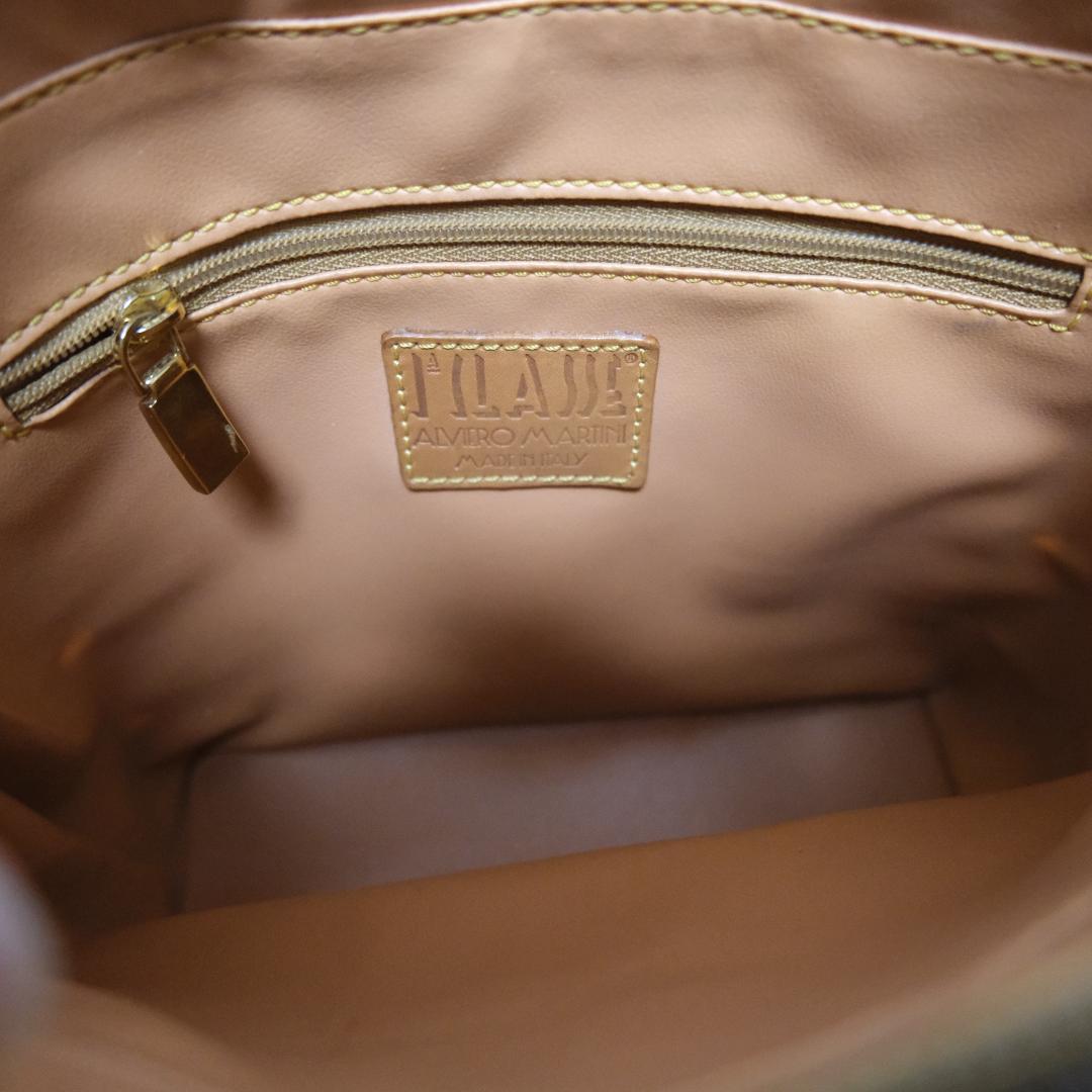 希少　PRIMA CLASSE プリマクラッセ　 地図 柄レザー編み込み