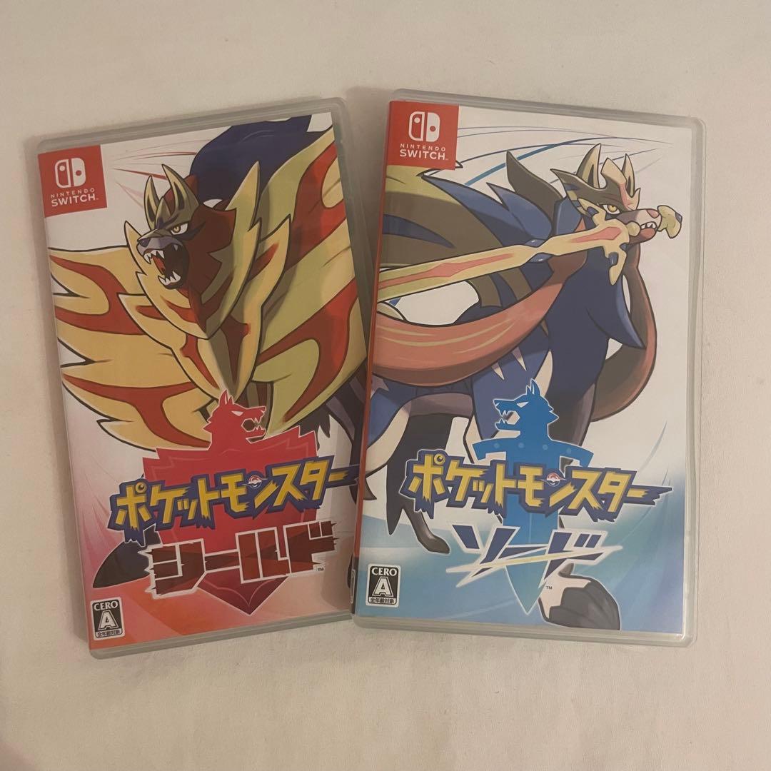 【2点セット】ポケットモンスター ソード シールド Switch ソフト