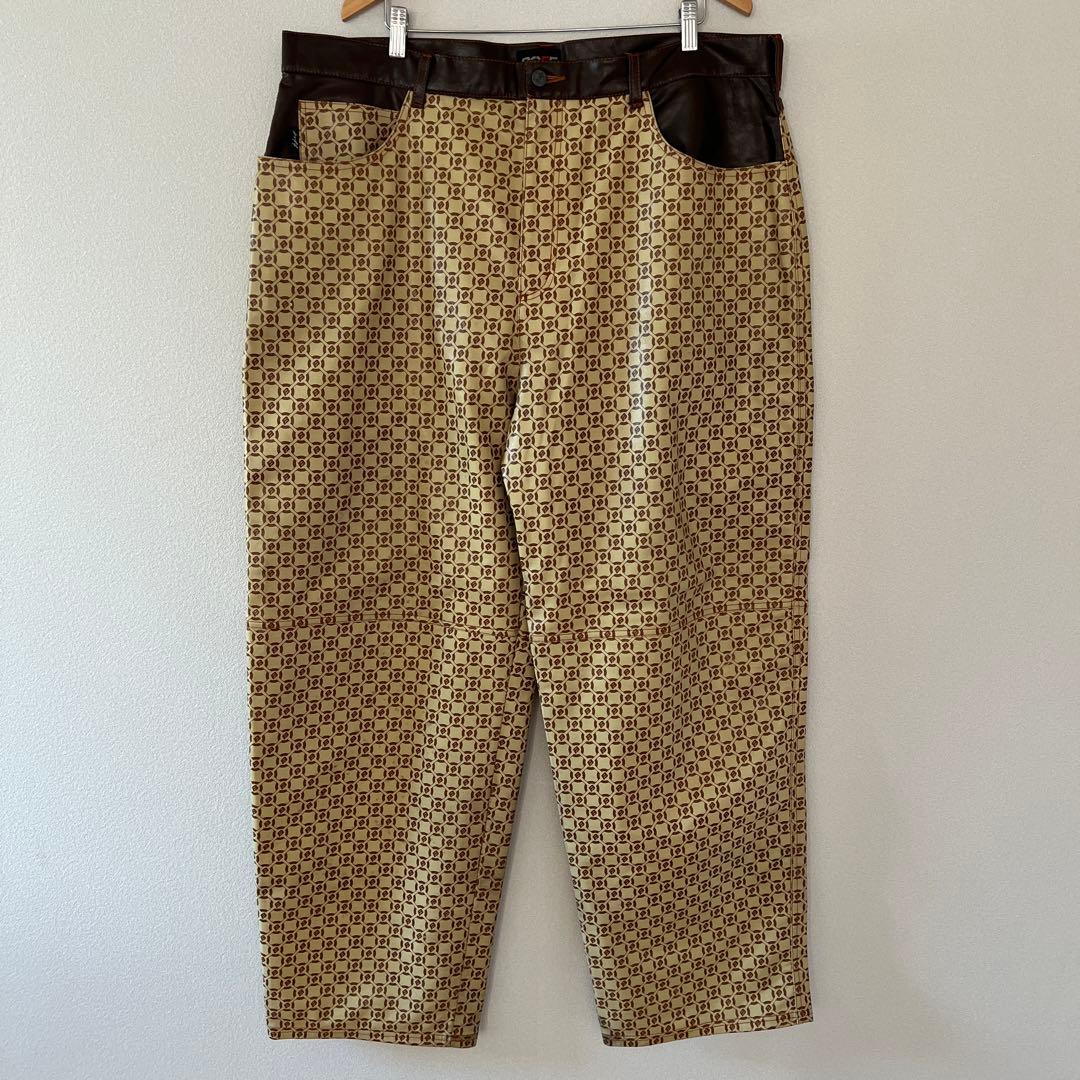 BOFF ビニールレザー　セットアップ　XXXL W42 モノグラム　超BIG