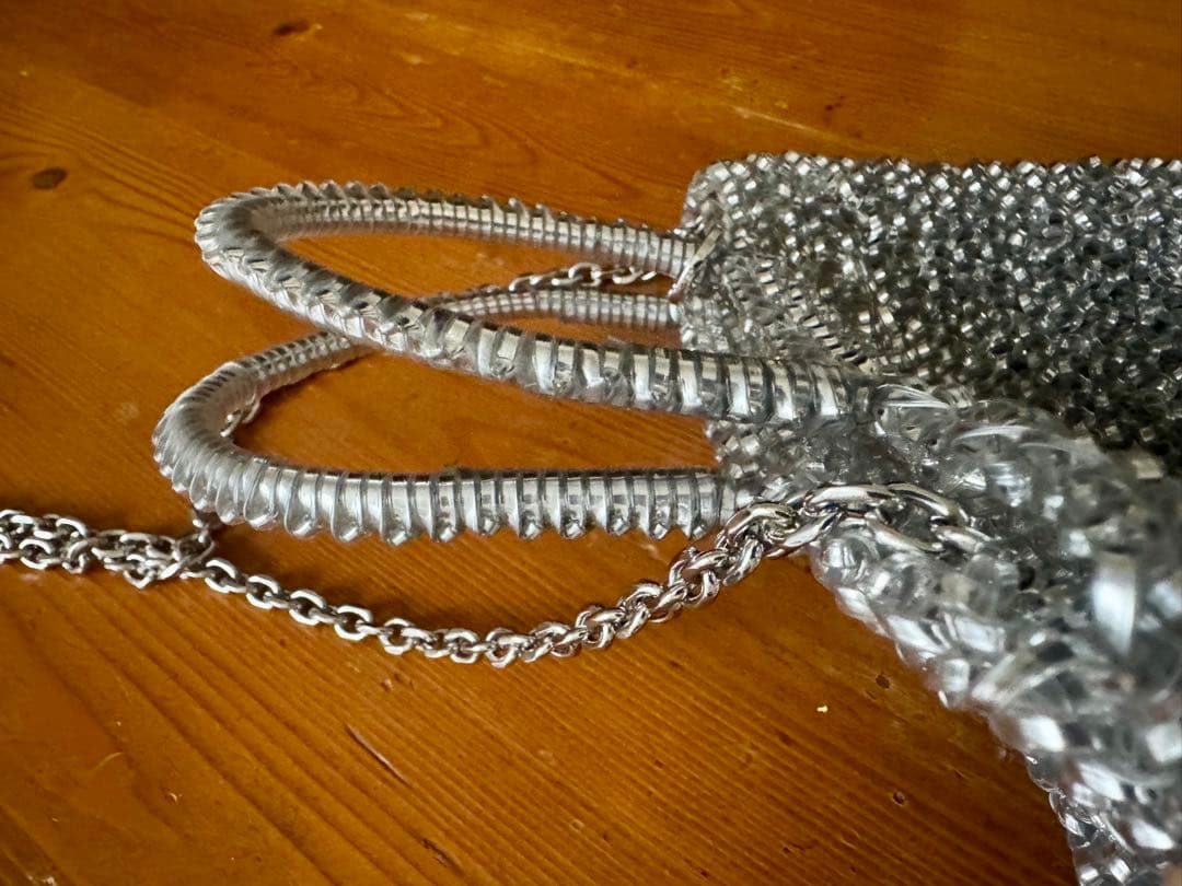 アンテプリマ　ワイヤーバッグ　シルバー