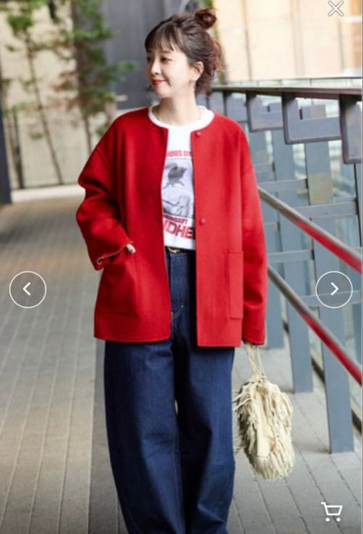 即日発送！完売　B.C STOCK S120ブレンドショート丈リバーシブルコート