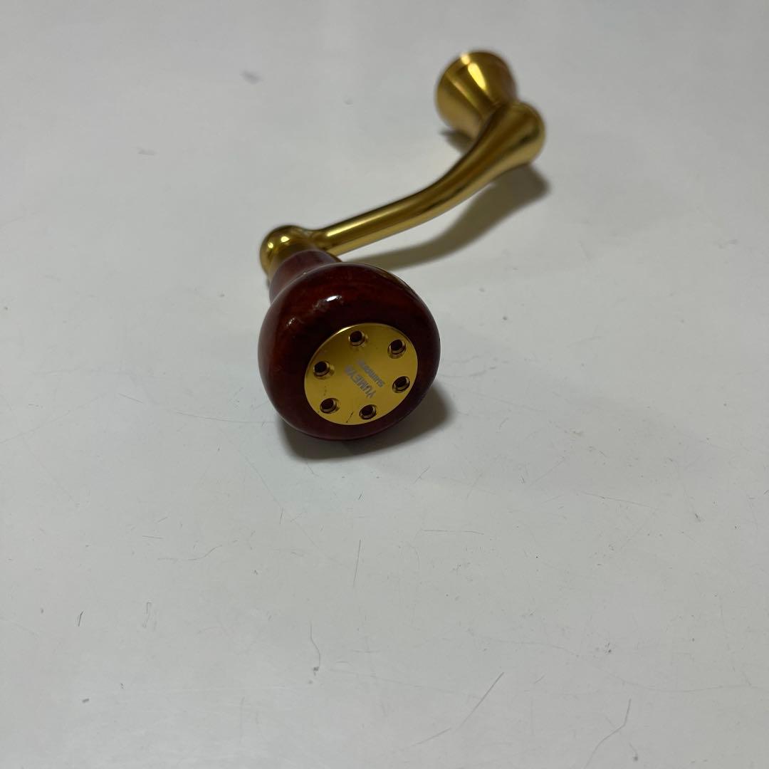 シマノ 14ステラ　ハンドル　55mm 夢屋 花梨 ラウンド型 ハンドルノブ