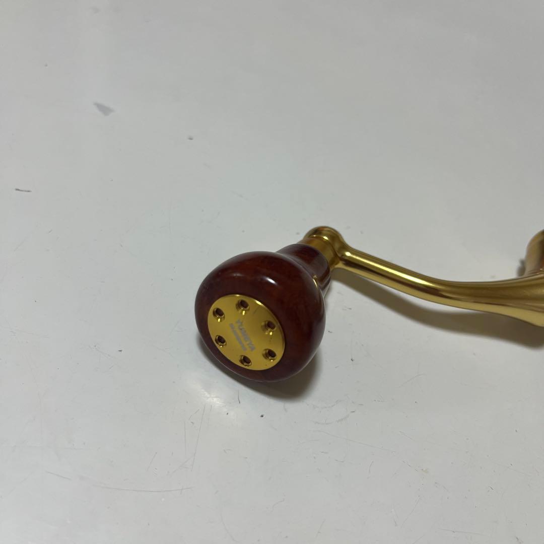 シマノ 14ステラ　ハンドル　55mm 夢屋 花梨 ラウンド型 ハンドルノブ