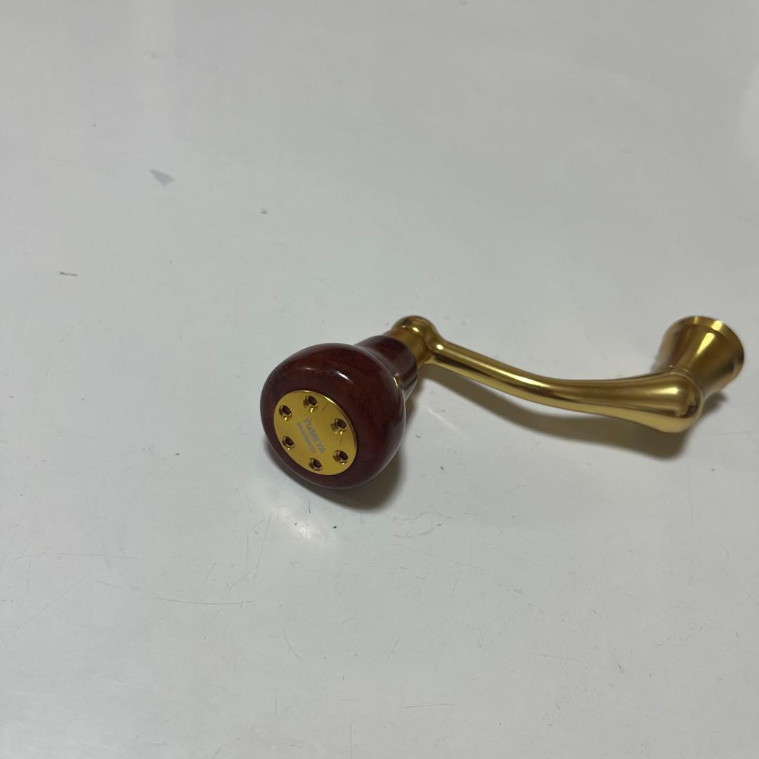 シマノ 14ステラ　ハンドル　55mm 夢屋 花梨 ラウンド型 ハンドルノブ