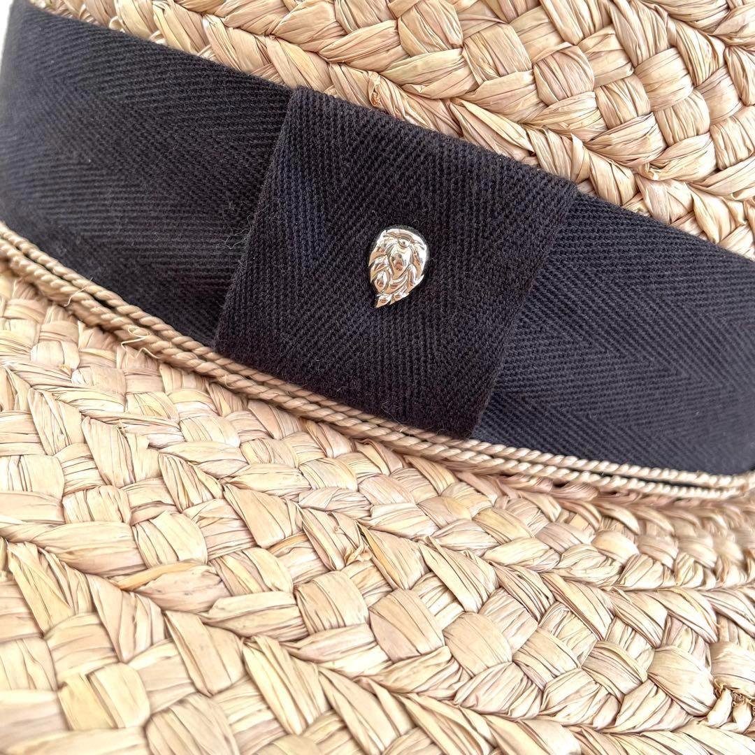 ヘレンカミンスキー✨麦わら帽子　カンカン帽　ハット　ストロー　ナチュラル　ヌガー