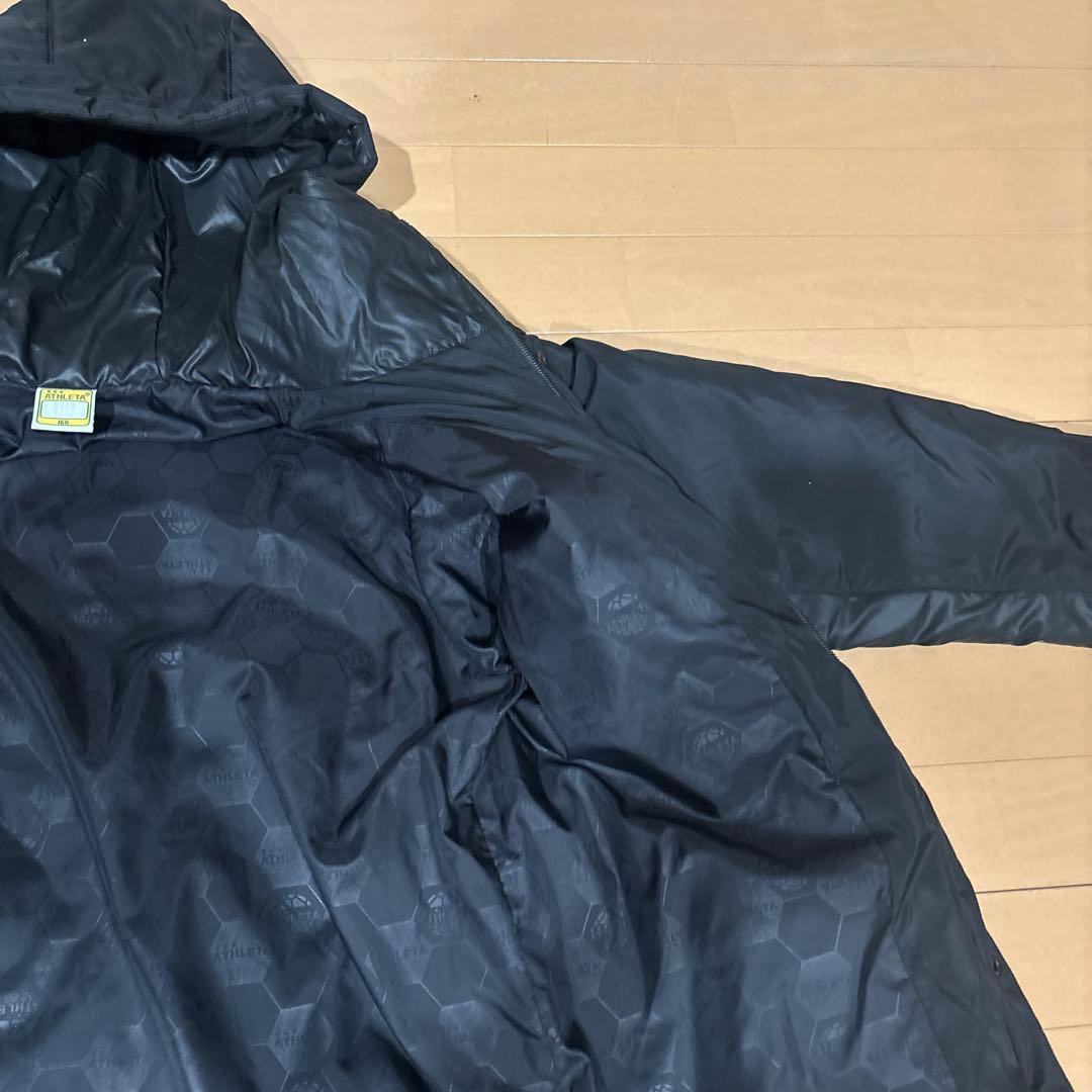 ATHLETA ブラック ベンチコート　160cm
