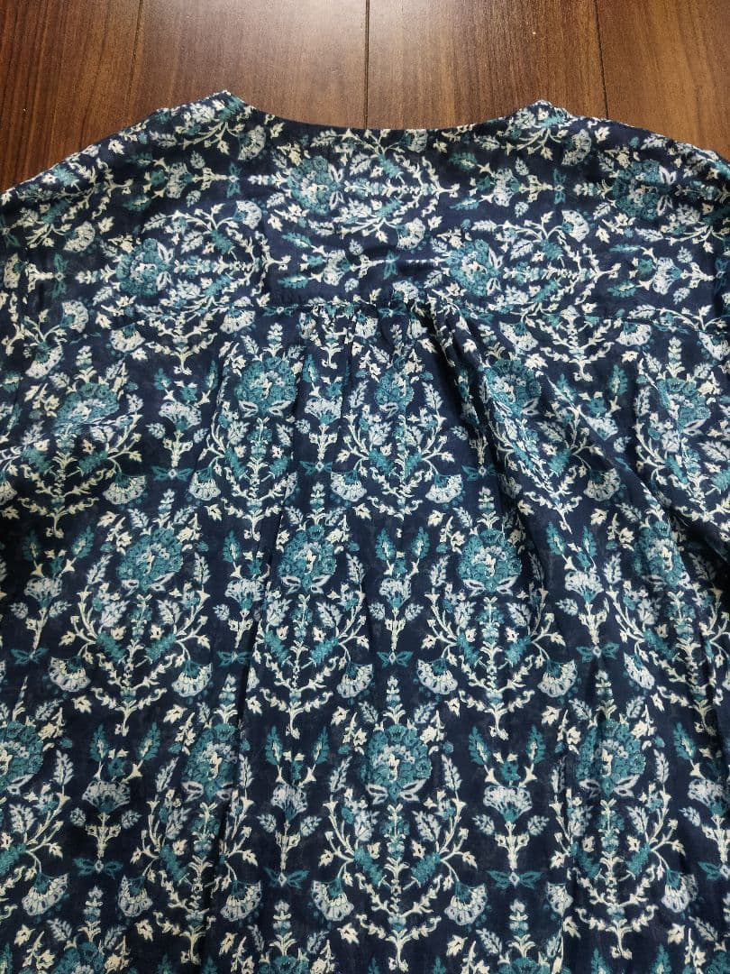 サニークラウズ Shuttle Notes 日差しが透ける柄々ワンピース 3L