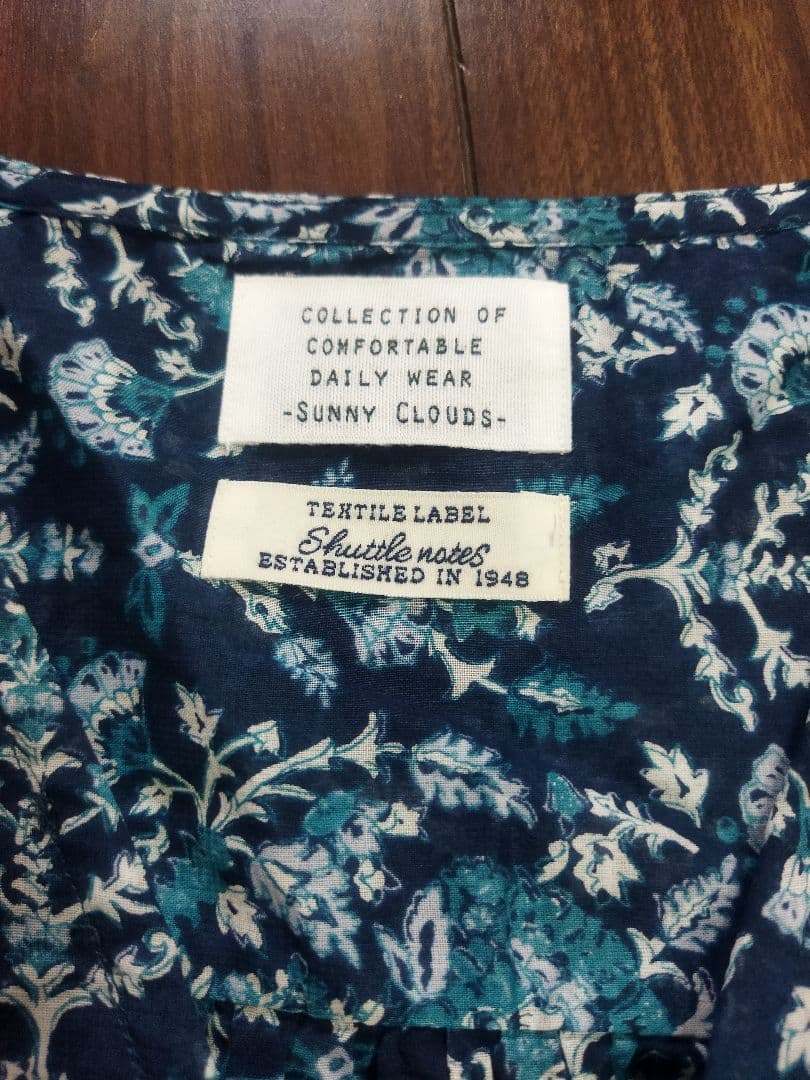 サニークラウズ Shuttle Notes 日差しが透ける柄々ワンピース 3L