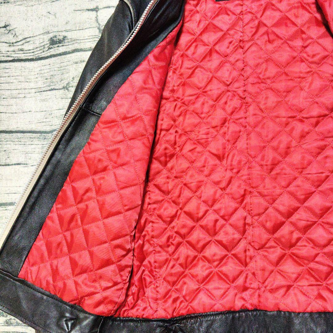 【激渋・ダメージ加工・羊革】ナノ・ユニバース　レザージャケット