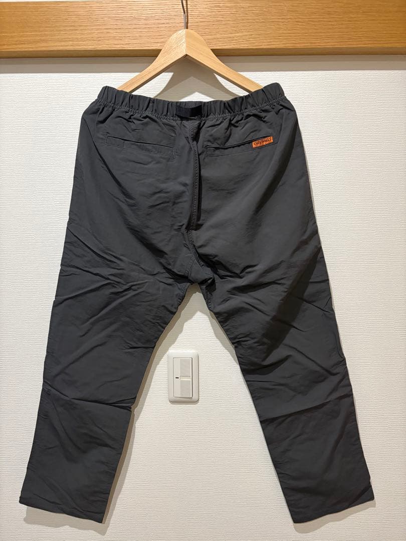 グラミチ ROSSO 別注 ナイロンタッサーパンツ グレー Lサイズ