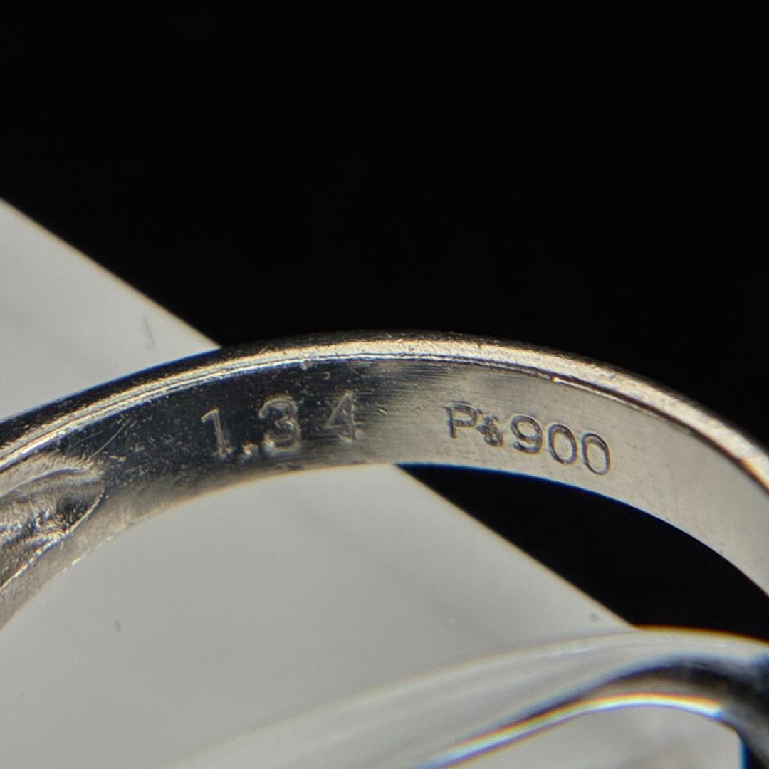 Pt900 エメラルド ダイヤモンド リング #11.5