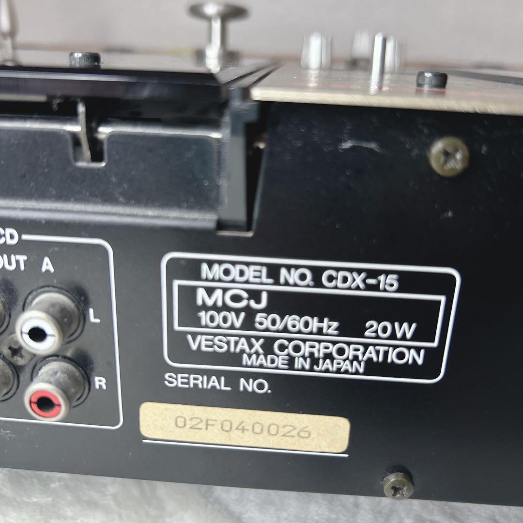 VESTAX CDX-12 DJ機器　DJミキサー　ジャンク
