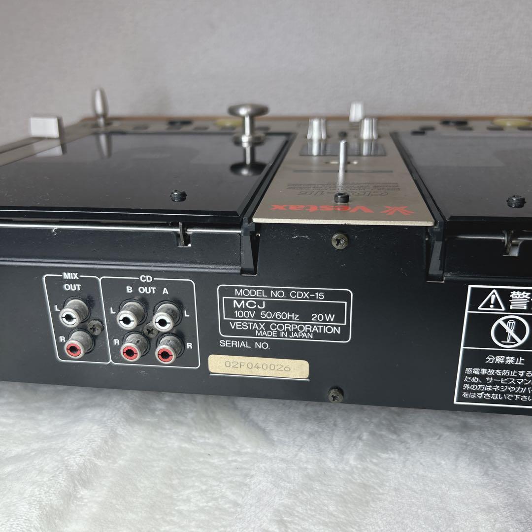 VESTAX CDX-12 DJ機器　DJミキサー　ジャンク