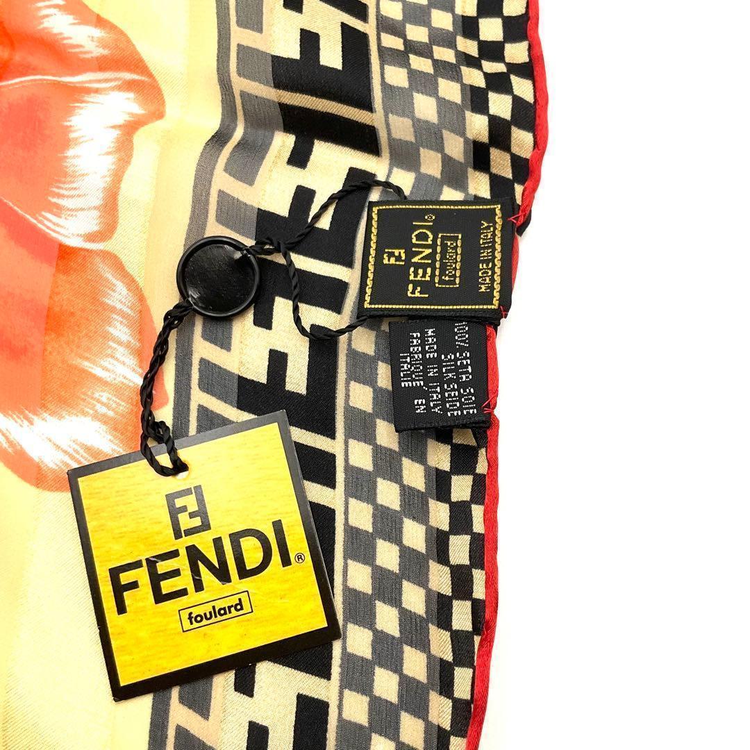 【未使用】FENDI フェンディ スカーフ ペカン バッグ柄 FF