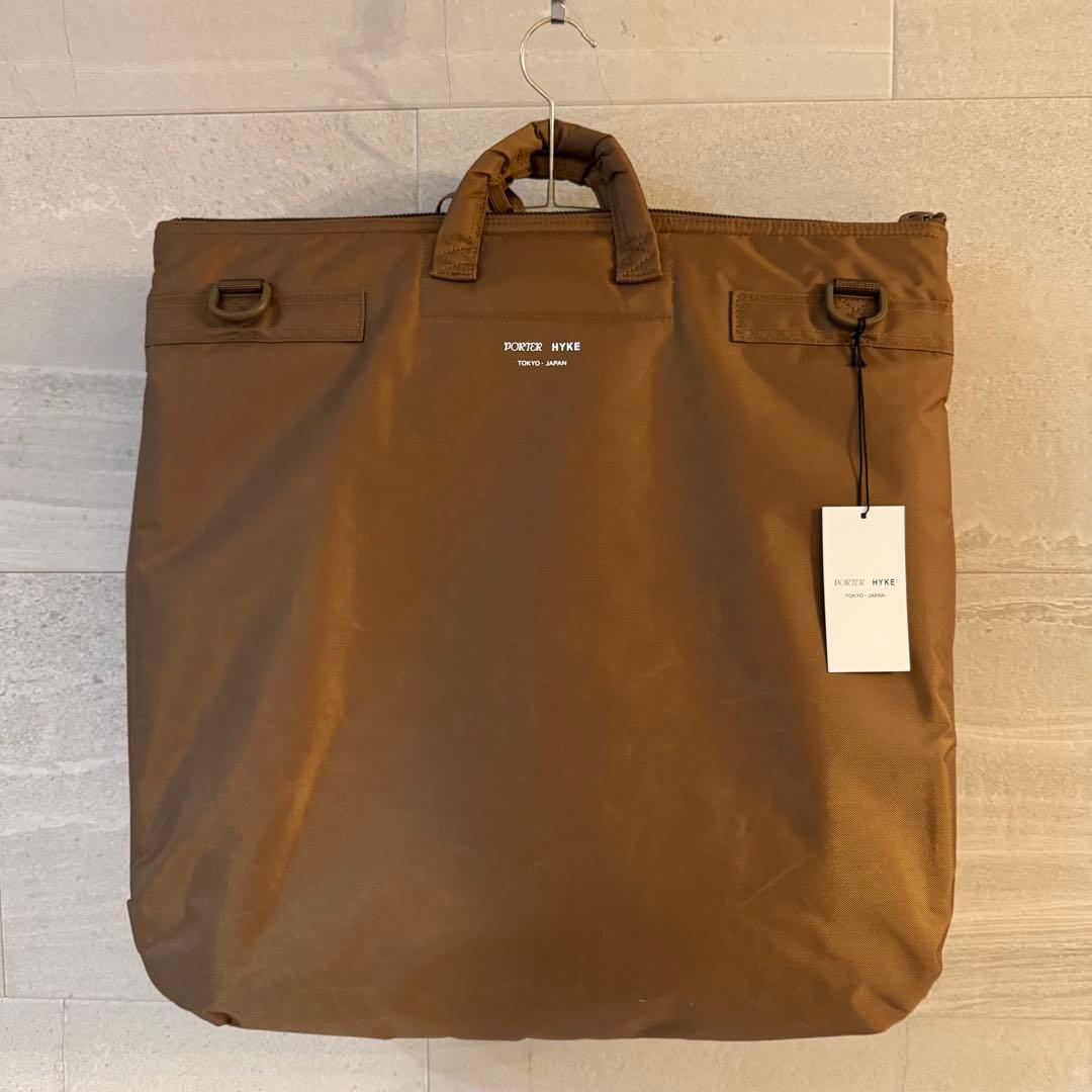 バッグ HYKE x PORTER HELMET BAG coyote brown