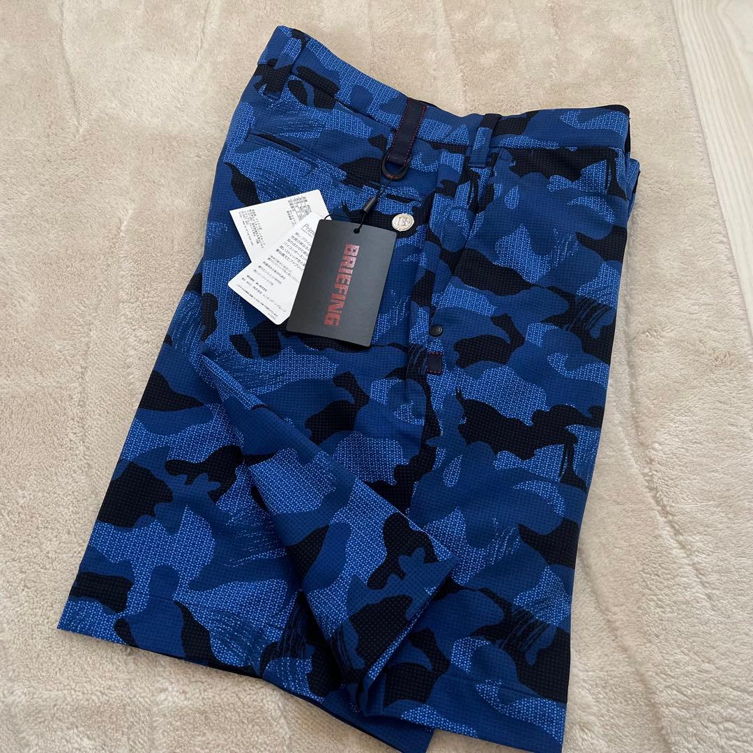 新品★27,500円 メンズS BRIEFINGゴルフ カモフラショートパンツ