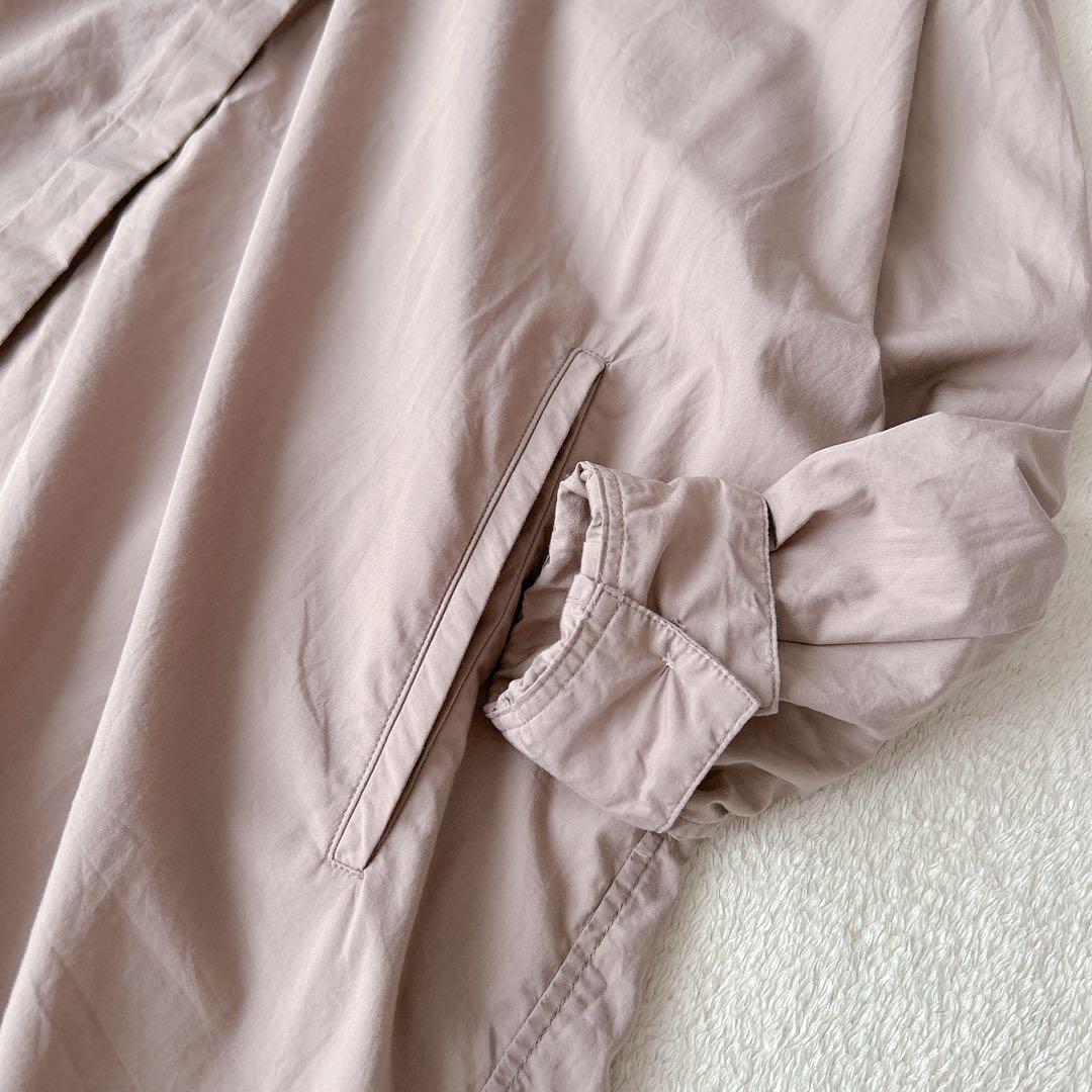 美品✨イエナ　コットン　シルク　ロング　シャツワンピース　比翼ボタン　スキッパー