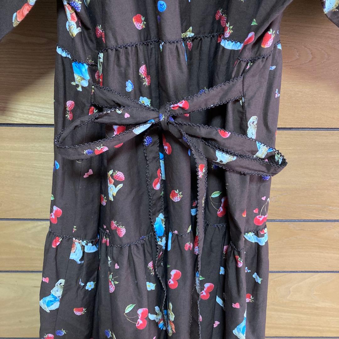 希少PINK HOUSE 美品✨　ピーターラビット　ワンピース　ブラウン