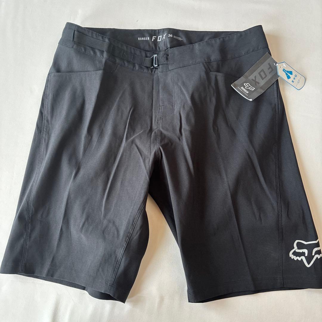 z891新品FOXレンジャーショーツ MTBショートパンツ36インチ 黒XL