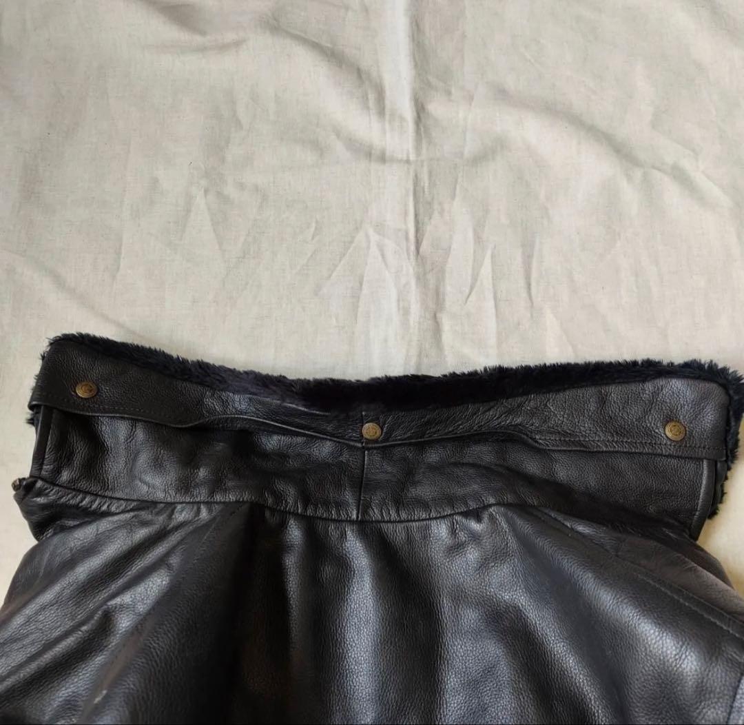 【期間限定格安セール中】レザージャケット ブラック 8'90s フランス軍 希少