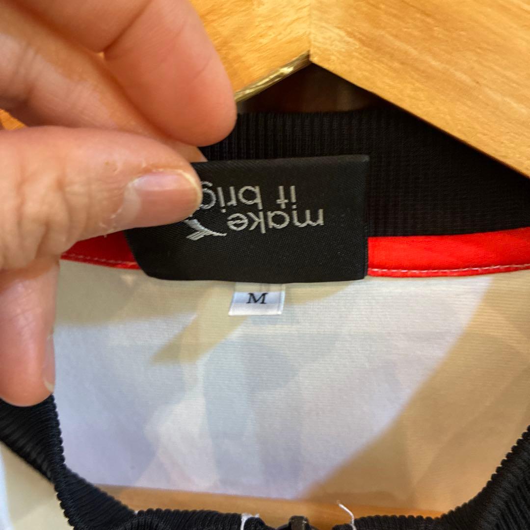 diadora ジャージ上下セット M ホワイト/ブラック/レッド