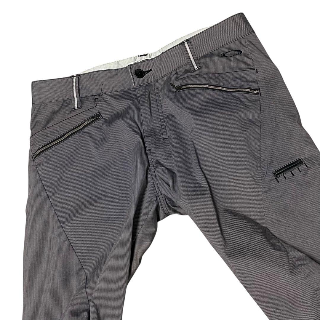 【完売品】【34】OAKLEY スカル ドクロ ストレッチパンツ メンズ