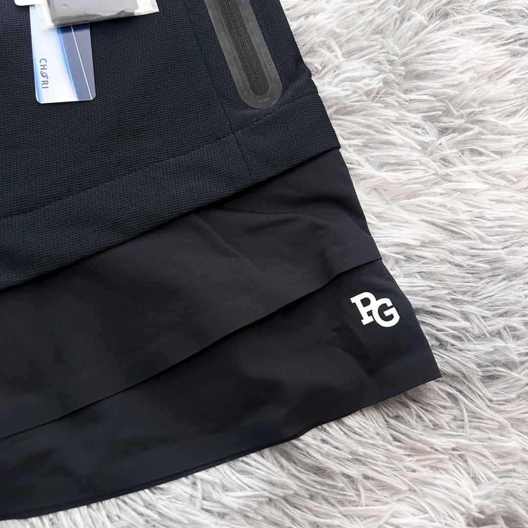 新品　パーリーゲイツ　セットアップ　ジャケット　スカート　薄手　ネイビー　0